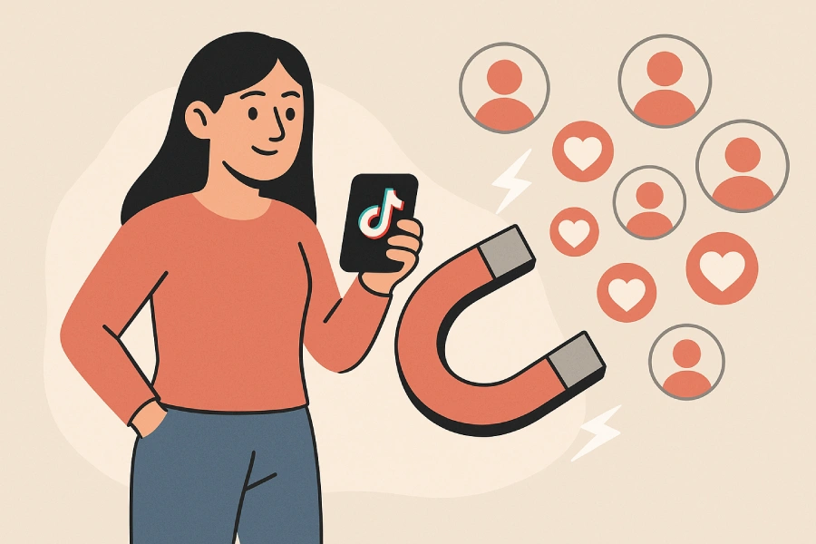 Como atrair seguidores no TikTok