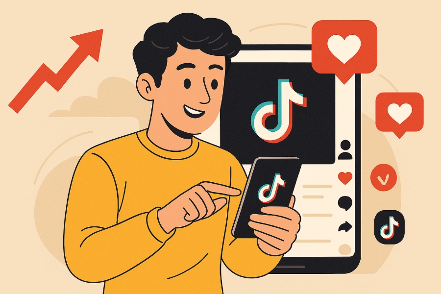 Como bombar no TikTok