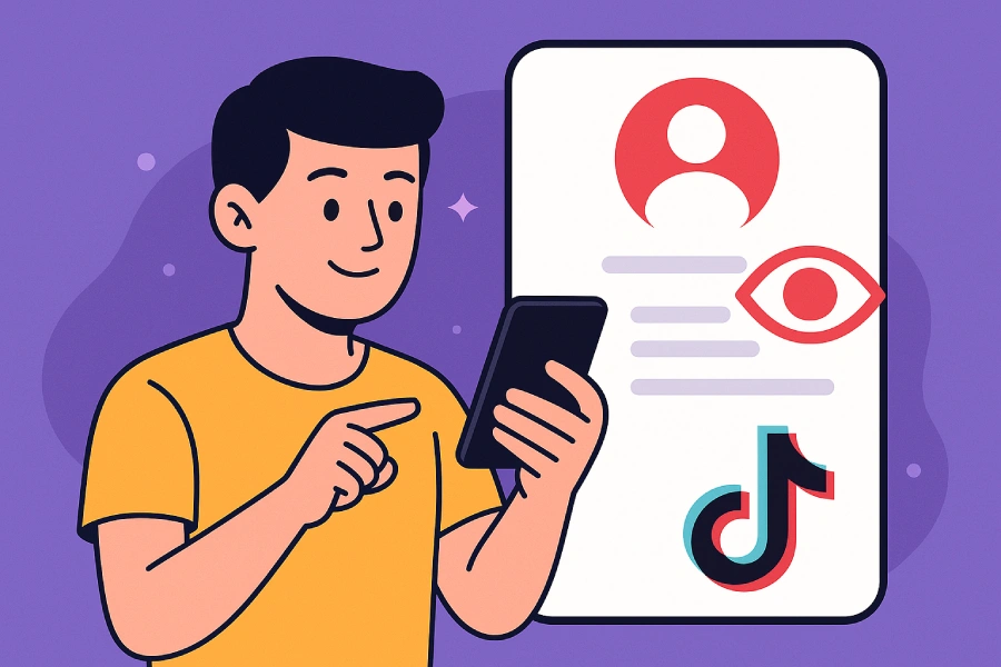 Como funciona a visualização de perfil do TikTok?