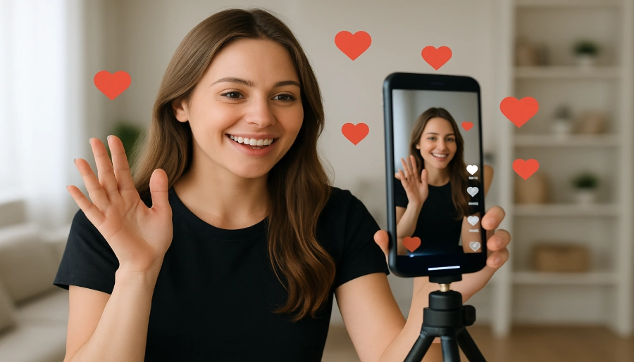 Como ganhar mais curtidas no TikTok com vídeos simples