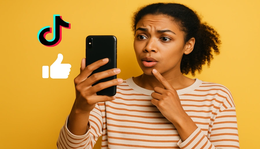 Curtidas no TikTok crescem mais quando você usa perguntas no início do vídeo?