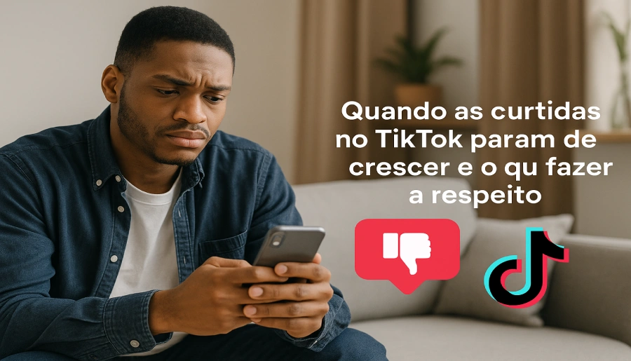 Quando as curtidas no TikTok param de crescer e o que fazer a respeito