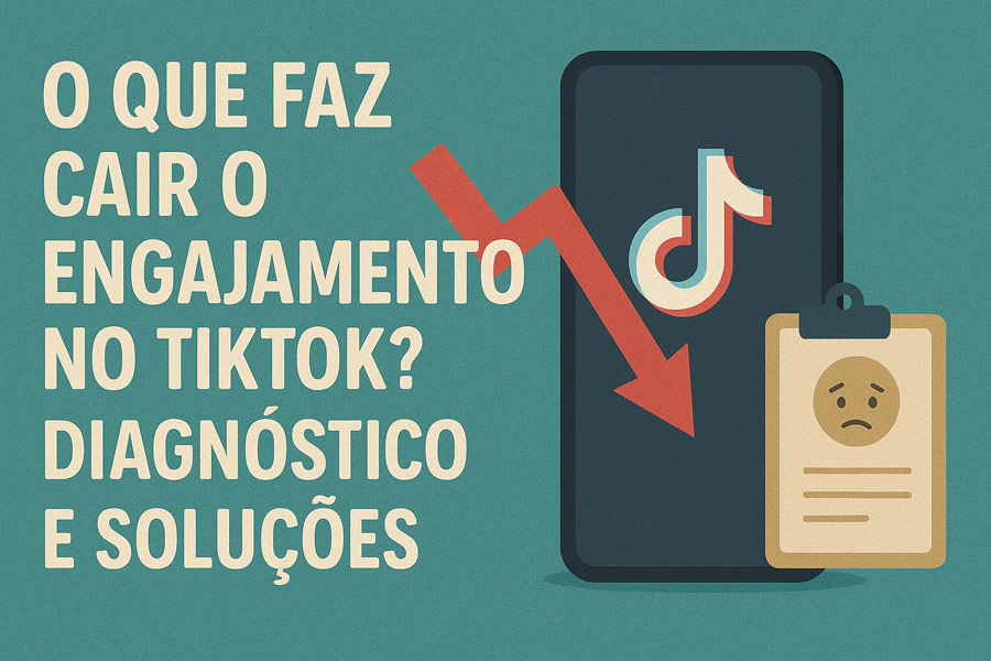 O que faz cair o engajamento no TikTok