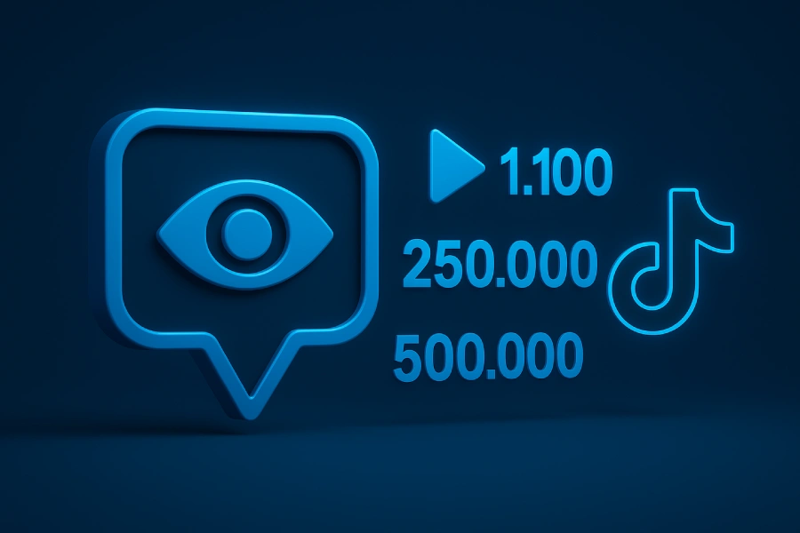 Comprar visualizações TikTok por 1 real no Pix