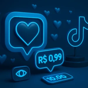 Comprar curtidas TikTok 1 real no Pix