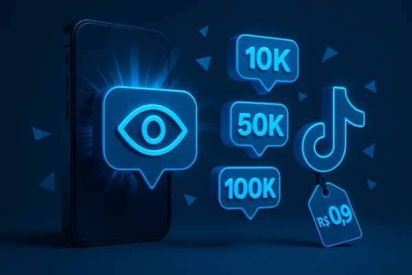 Comprar visualizações TikTok no Pix por R$ 0,99