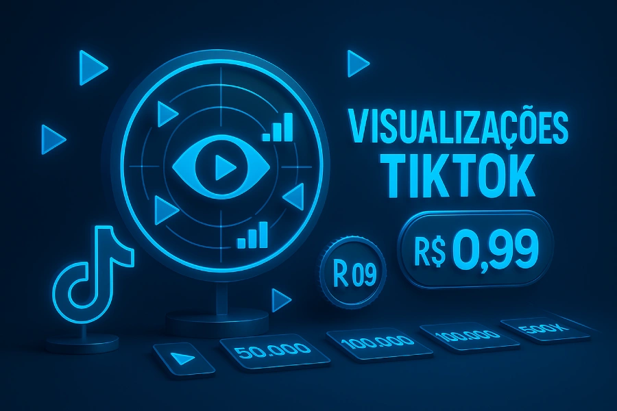 Comprar visualizações tiktok teste grátis no primeiro pedido