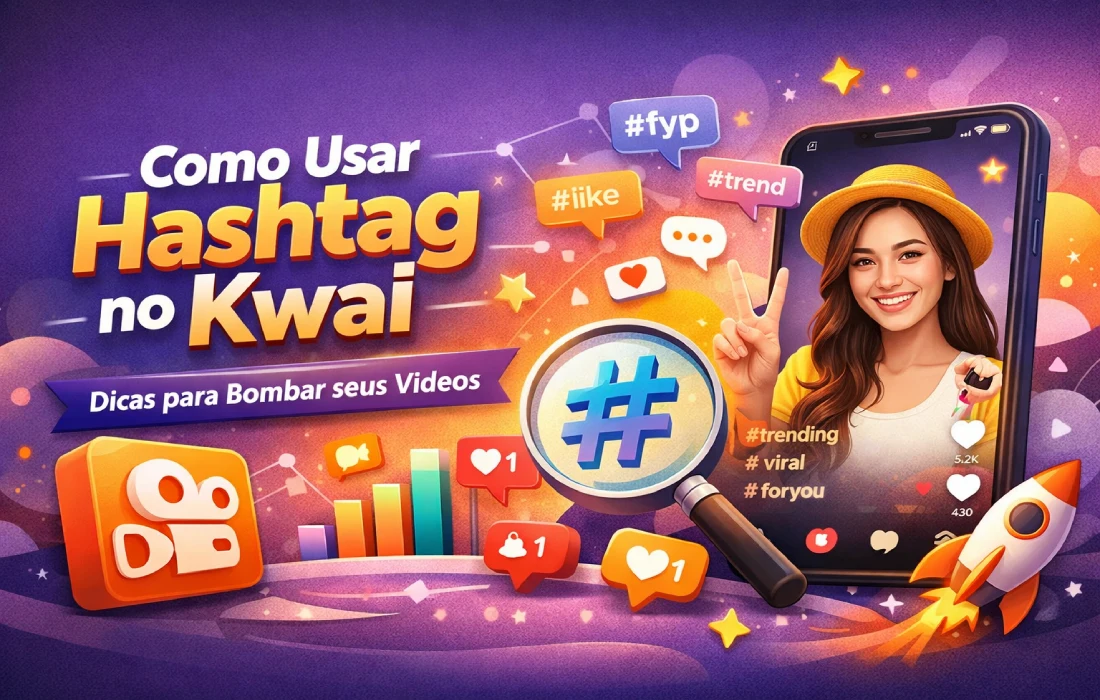 Como Usar Hashtag no Kwai