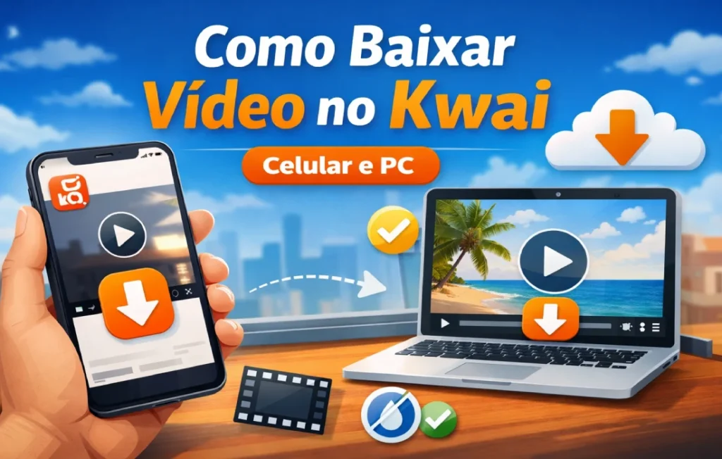 Como baixar vídeo no Kwai