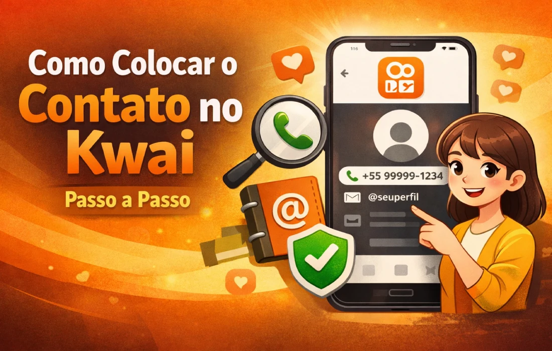 Como colocar o contato no Kwai
