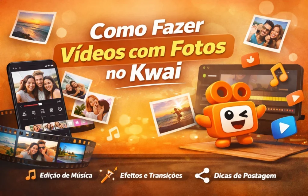 Como fazer vídeos com fotos no Kwai