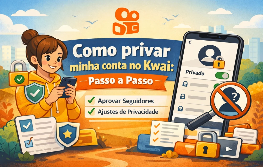 Como privar minha conta no Kwai