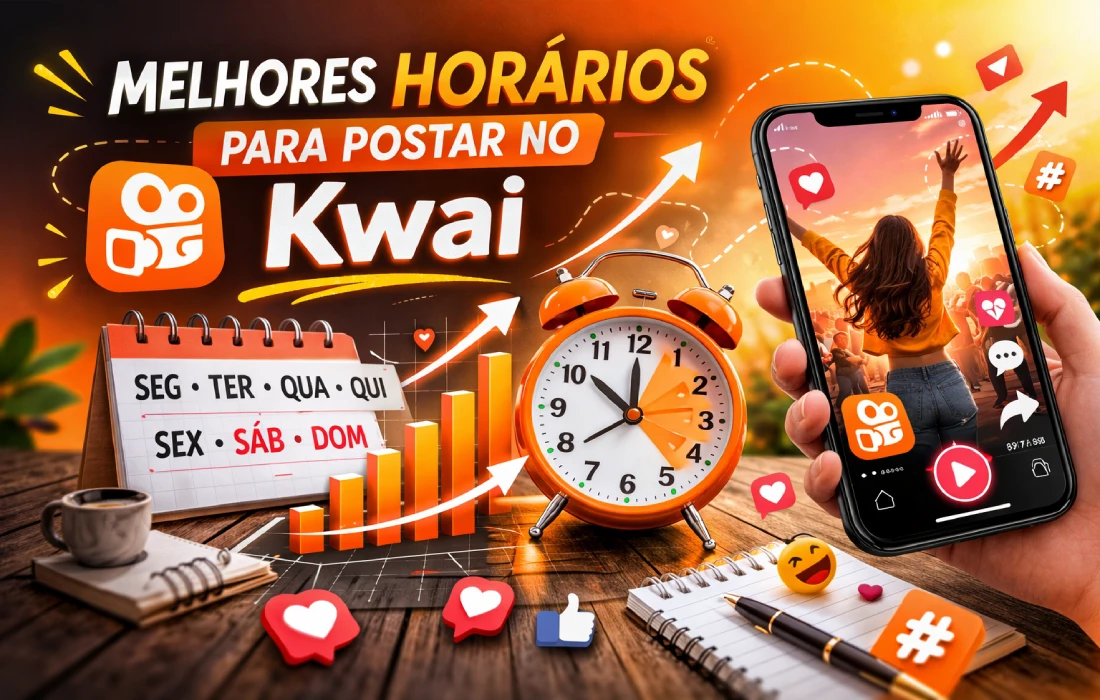 Melhores horários para postar no Kwai