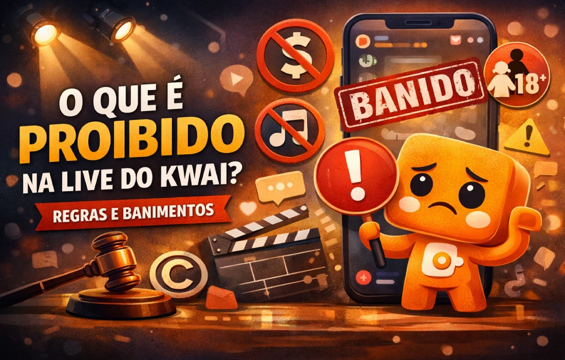 O que é proibido na live do Kwai