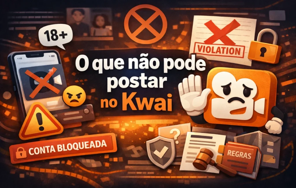 O que não pode postar no Kwai