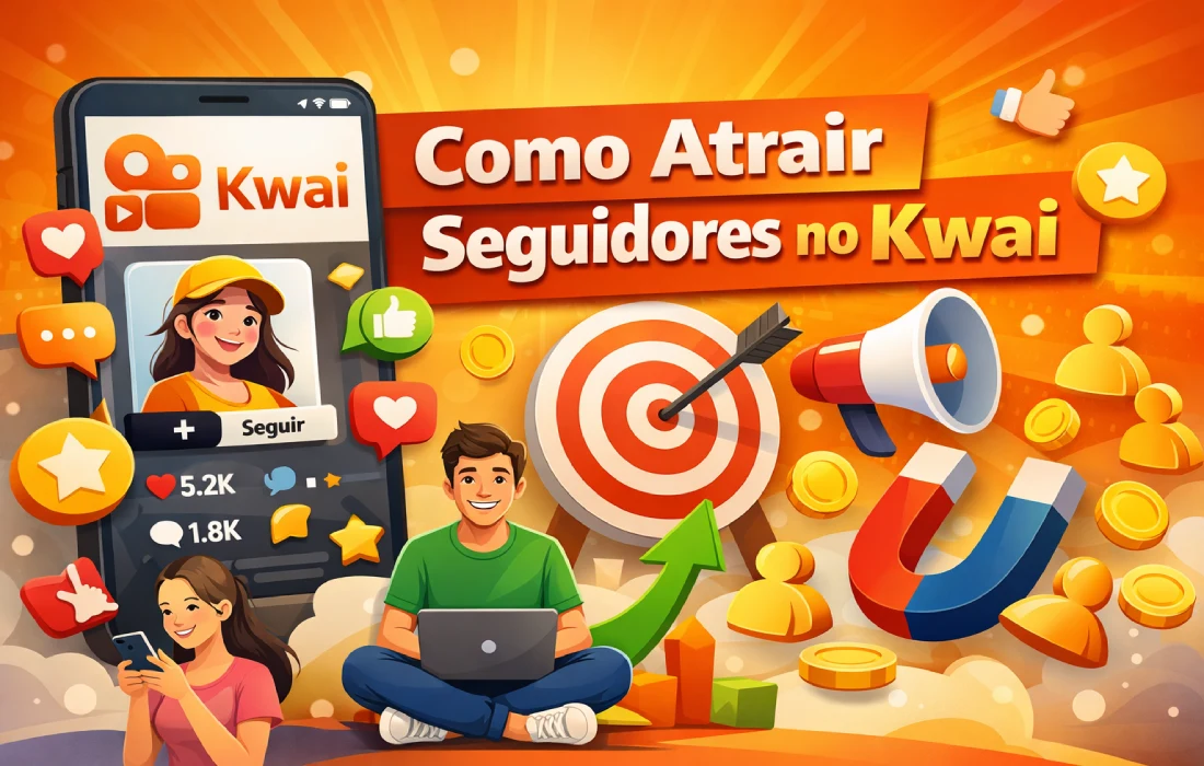 Como atrair seguidores no Kwai