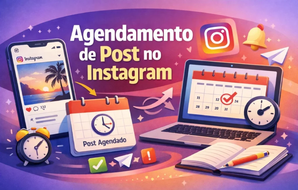 Agendamento de post no Instagram