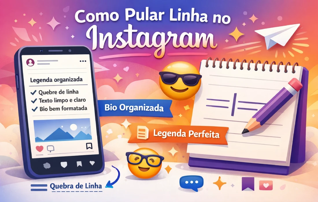 Como Pular Linha no Instagram
