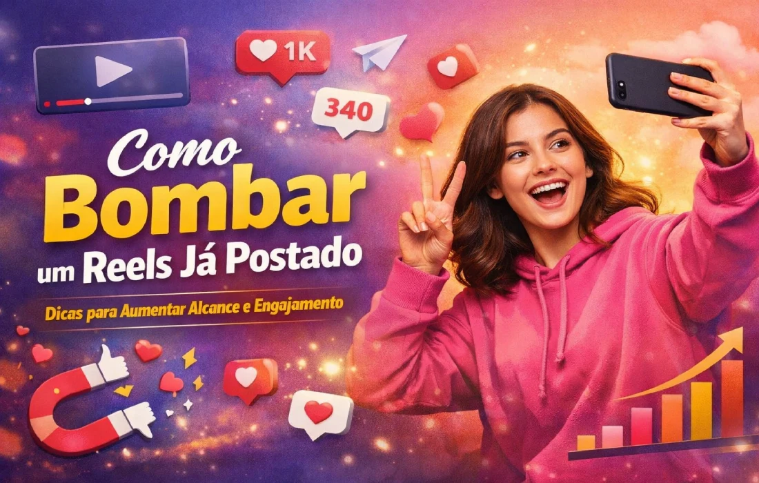 Como bombar um reels já postado