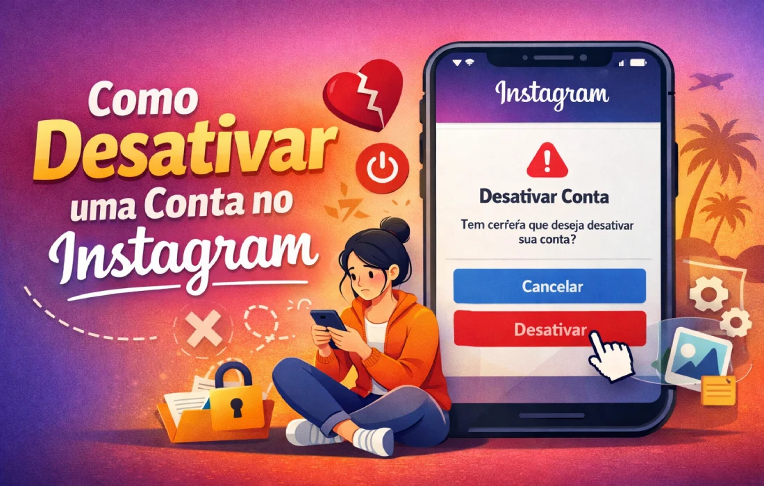 Como desativar uma conta no Instagram