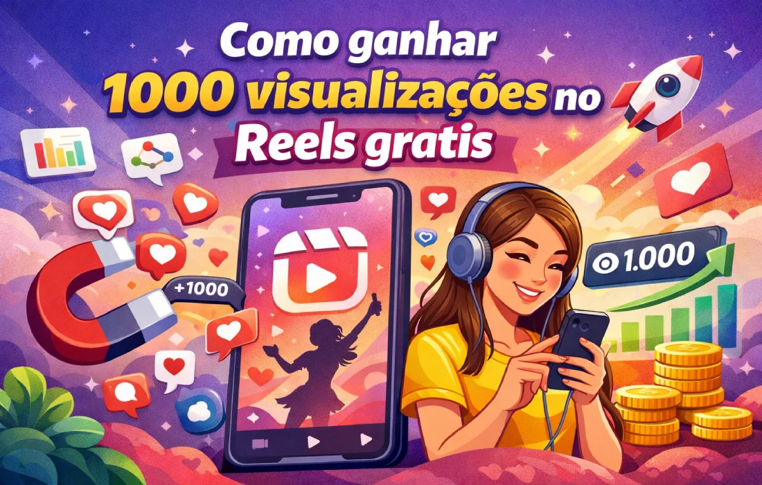 Como ganhar 1000 visualizações no Reels grátis