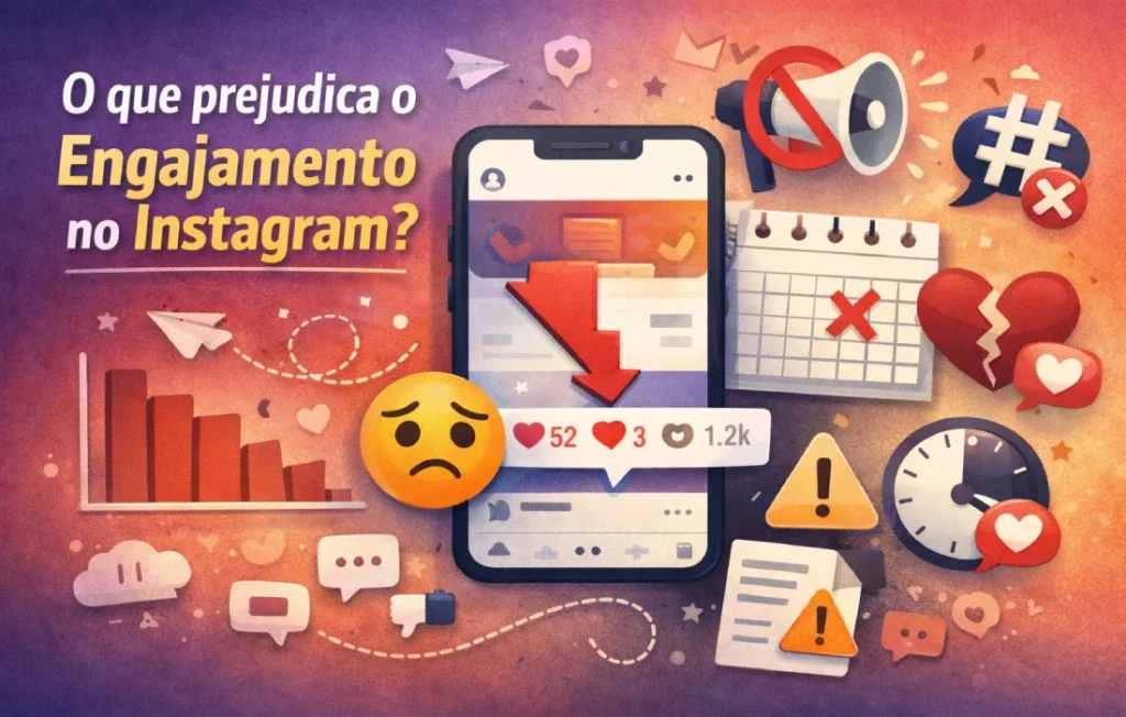 O que prejudica o engajamento no Instagram