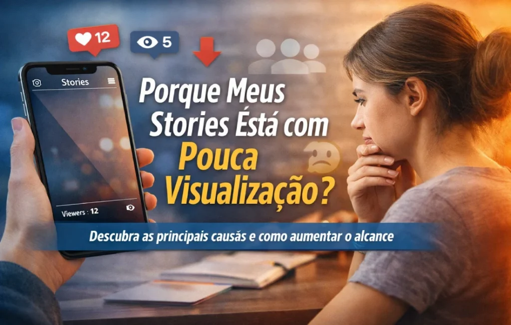 Porque meus Stories está com pouca visualização
