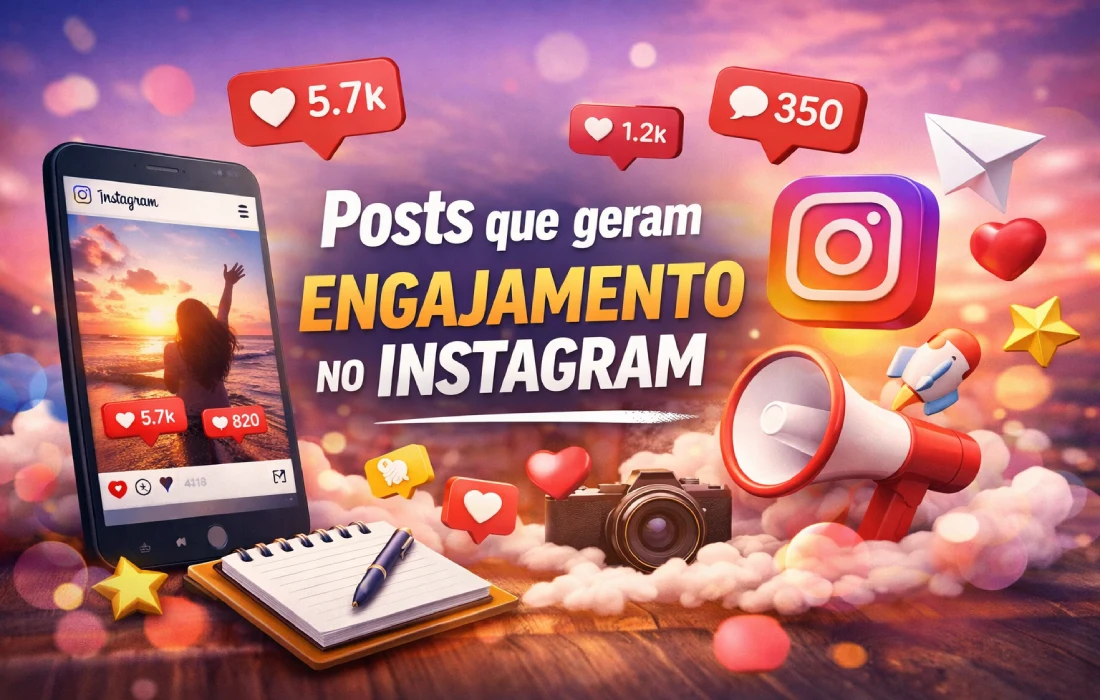 Posts que geram engajamento Instagram