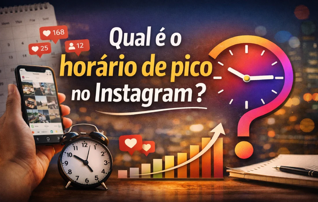 Qual é o horário de pico no Instagram