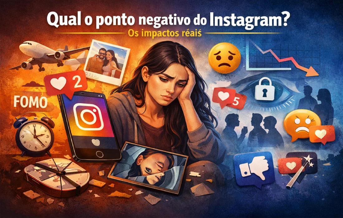 Qual o ponto negativo do Instagram
