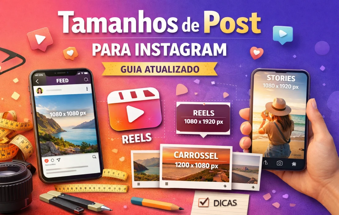 Tamanhos de post para Instagram