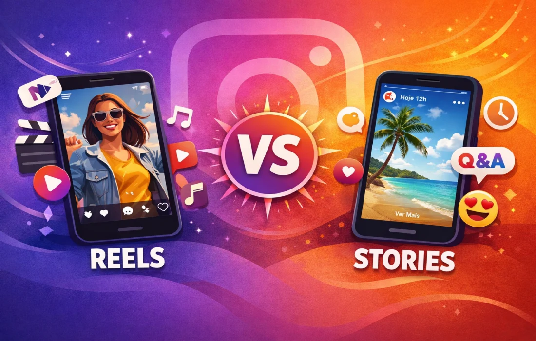 diferença do reels para o story